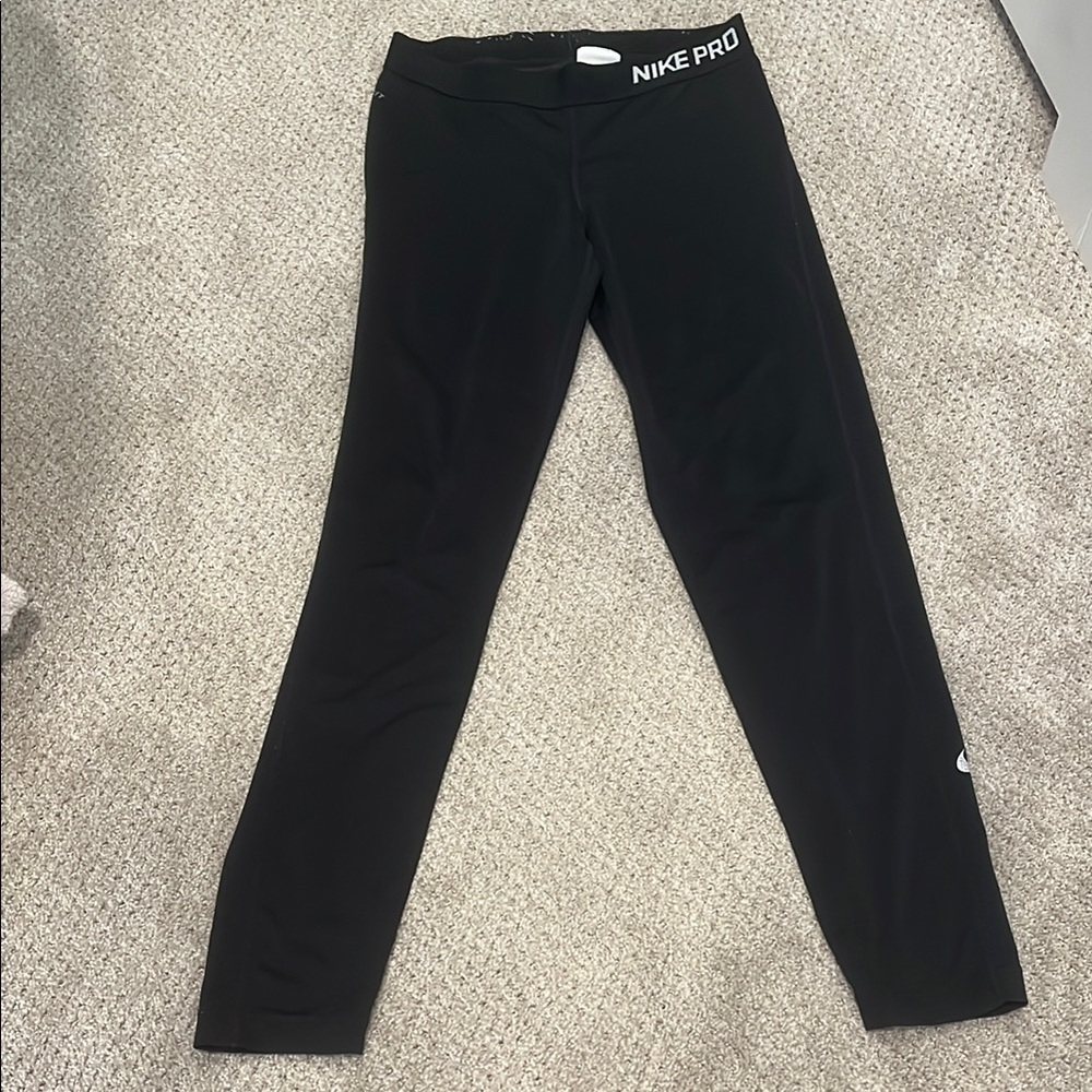Black Nike Pro Full Length Leggings